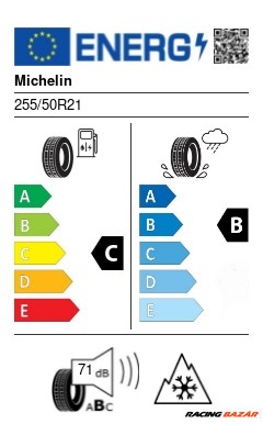 Michelin XL PILOT ALPIN 5 SUV (*) M+S 3PMSF (C-B-B[71]) 255/50 R21 109H off road, 4x4, suv téli gumi 2. kép